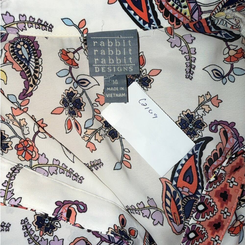 New Rabbit Rabbit Rabbit Designs Midi Dress Size 14 - Picture 11 of 13